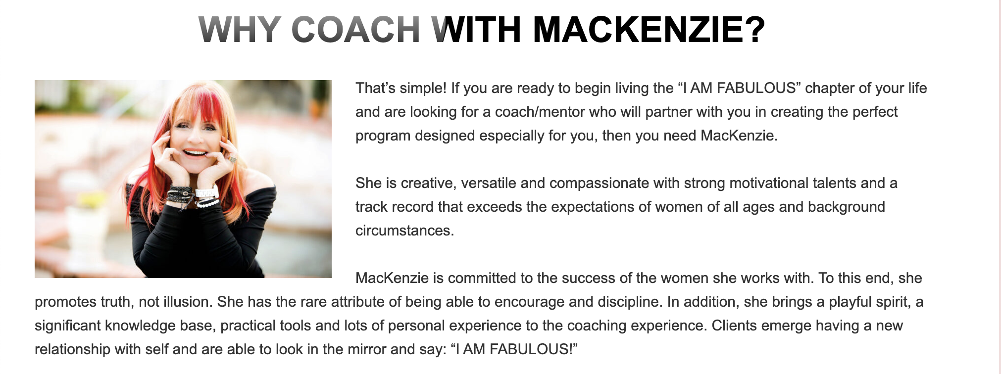 Why coach with MacKenzie image